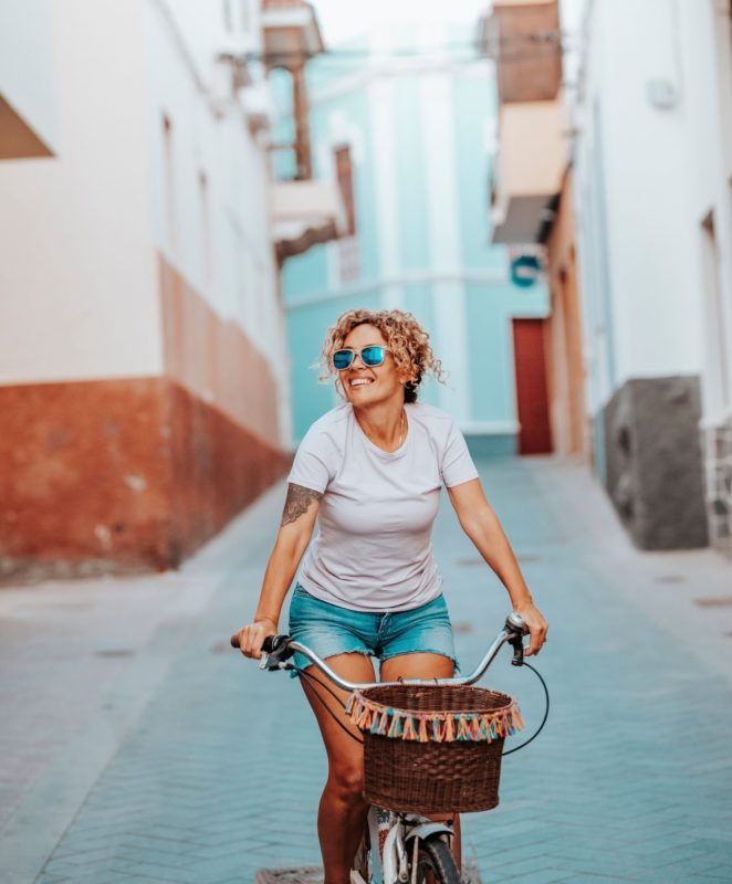 What is Hormone Therapy - Middle Age Woman on Bike
